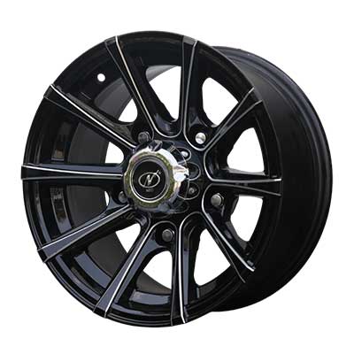 15x8 Rugged 5x160 Black Milled