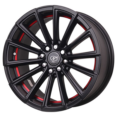 16x7 SHASTRA 8x100/108 Full Satin Black UCR