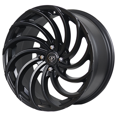 17x8 SNAKE 4x100 Full Satin Black