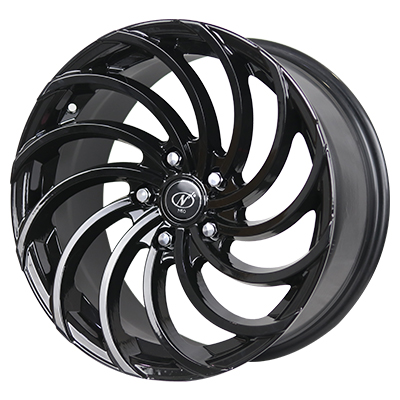 17x8 SNAKE 5x114.3 Full Satin Black