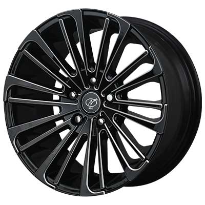 17x7.5 Chocolate 5x114.3 Black Milled